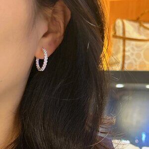 Apm Monaco Silver Hoop Earrings